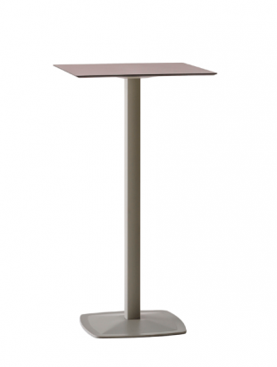 table de bar à pied unique en métal