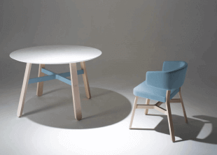 chaise et table basse en bois inspiration scandinave
