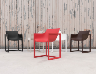 chaises d&#039;extérieur design style cosy coloré
