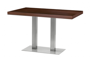 table de bar design en acier et bois 