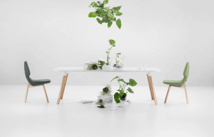 chaises et table basse inspiration scandinave